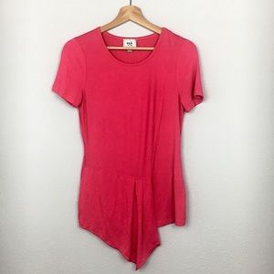 ECI New York pink pullover Top Size Small NWOT